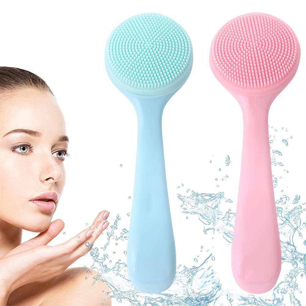 1 Cepillo Limpieza Facial Silicona Depurador Cara Mano - Temu