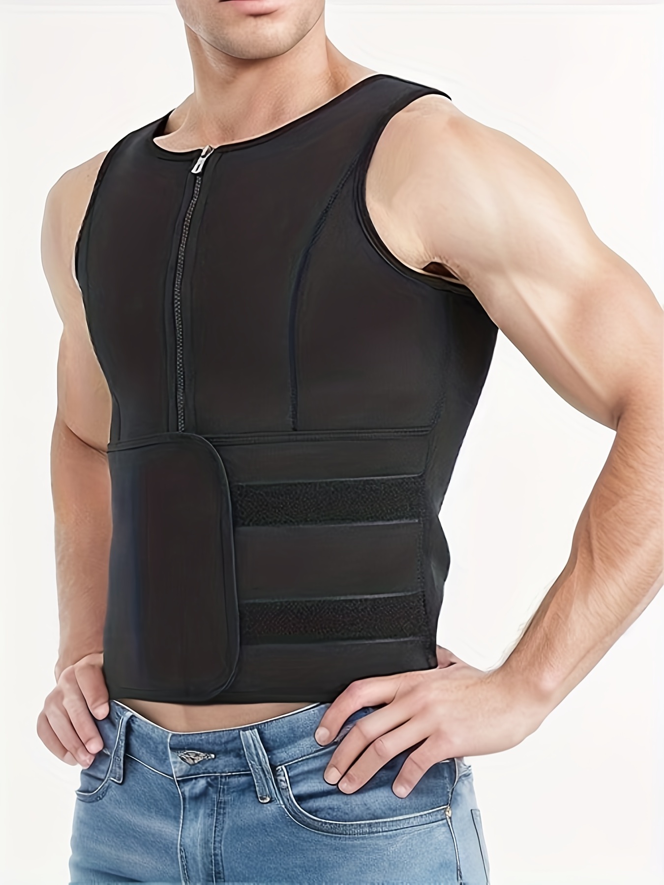 Men's Compression Body Shaper Tank Top Slimming Vest - Temu