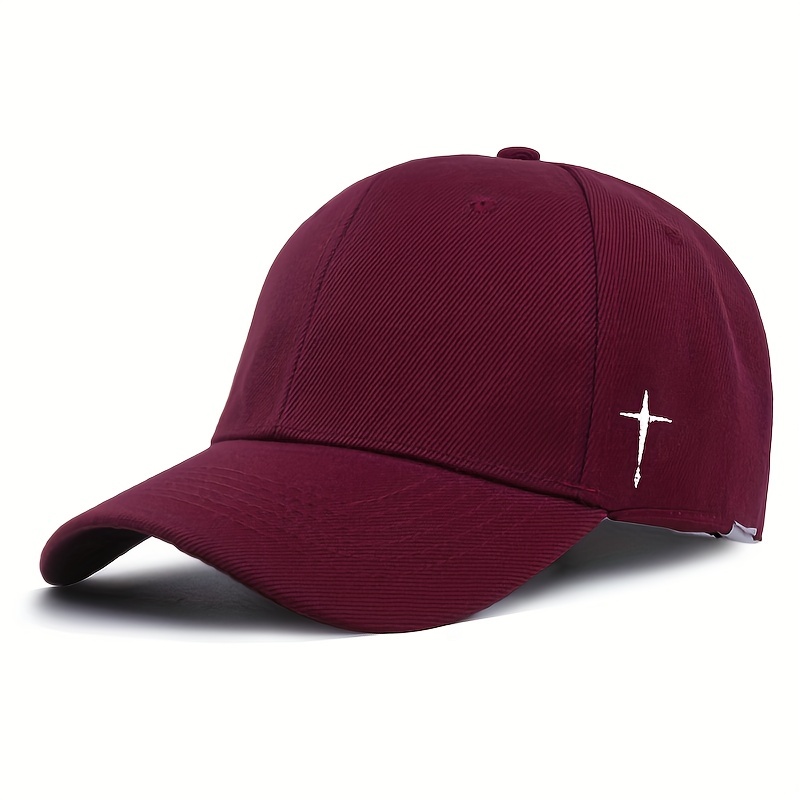 Cross Print Baseball Cap Unisex Casual Sun Hat Lightweight Dad Hat