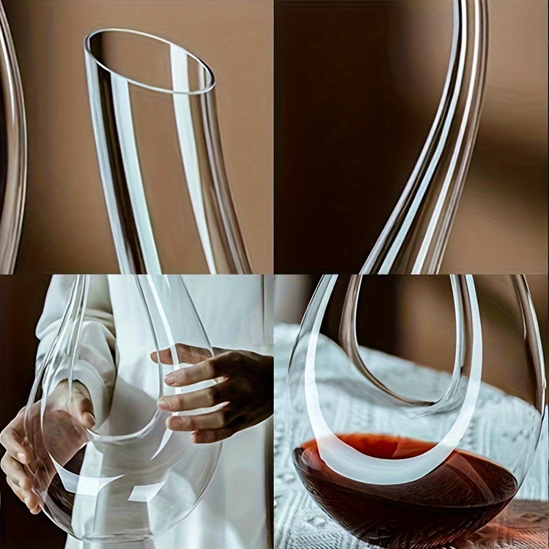 Decanter per vino in cristallo senza piombo fatto a mano personalizza il decanter  per vino regalo di forma unica