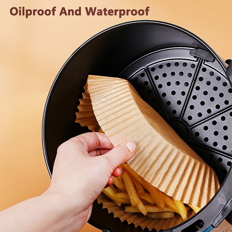 Disposable Air Fryer Tray Liner Paper Pad Non-Stick Cooking Mat Baking Paper  Filters Silicone Oil Paper Kitchen Appliances, 50PCS/Pack, 6.3*1.77in -  China Air Fryer Paper and Air Fryer Paper Liners price