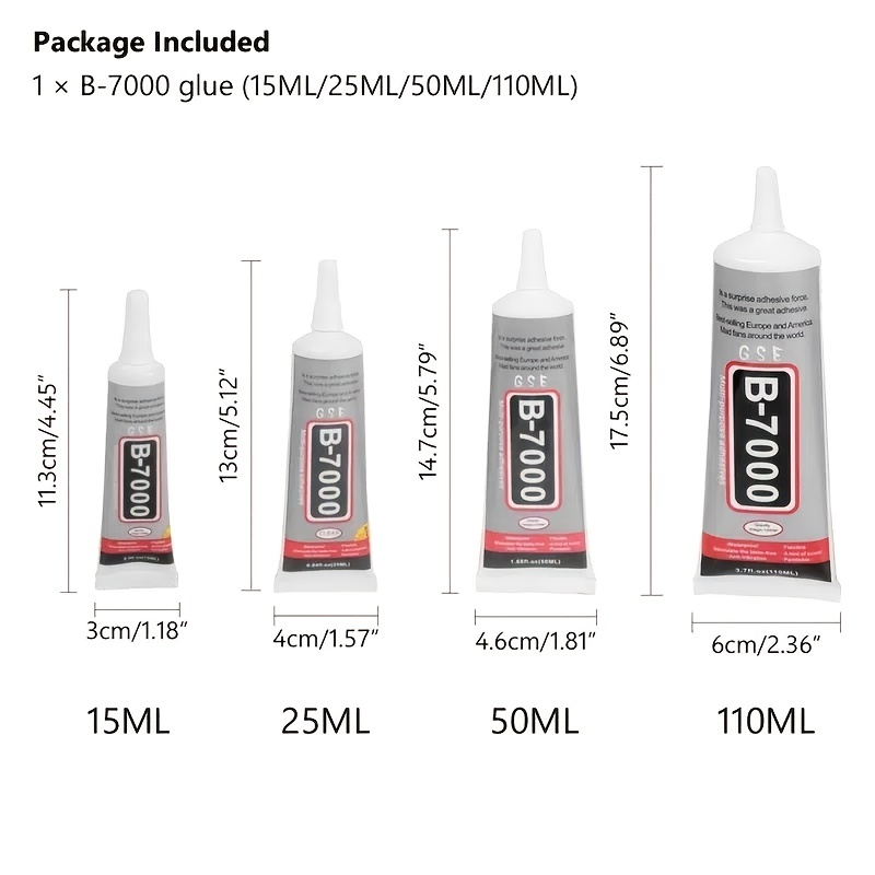 B7000 Jewelry Glue For Jewelry Making, Transparent Glue Diy Craft Glue,  Water-resistant Strong Adhesive Glue, Used For Mobile Phone Repair, Nail  Art, Shoes, Fabric, Metal, Glass For Retailers&for Workshops&stores - Temu