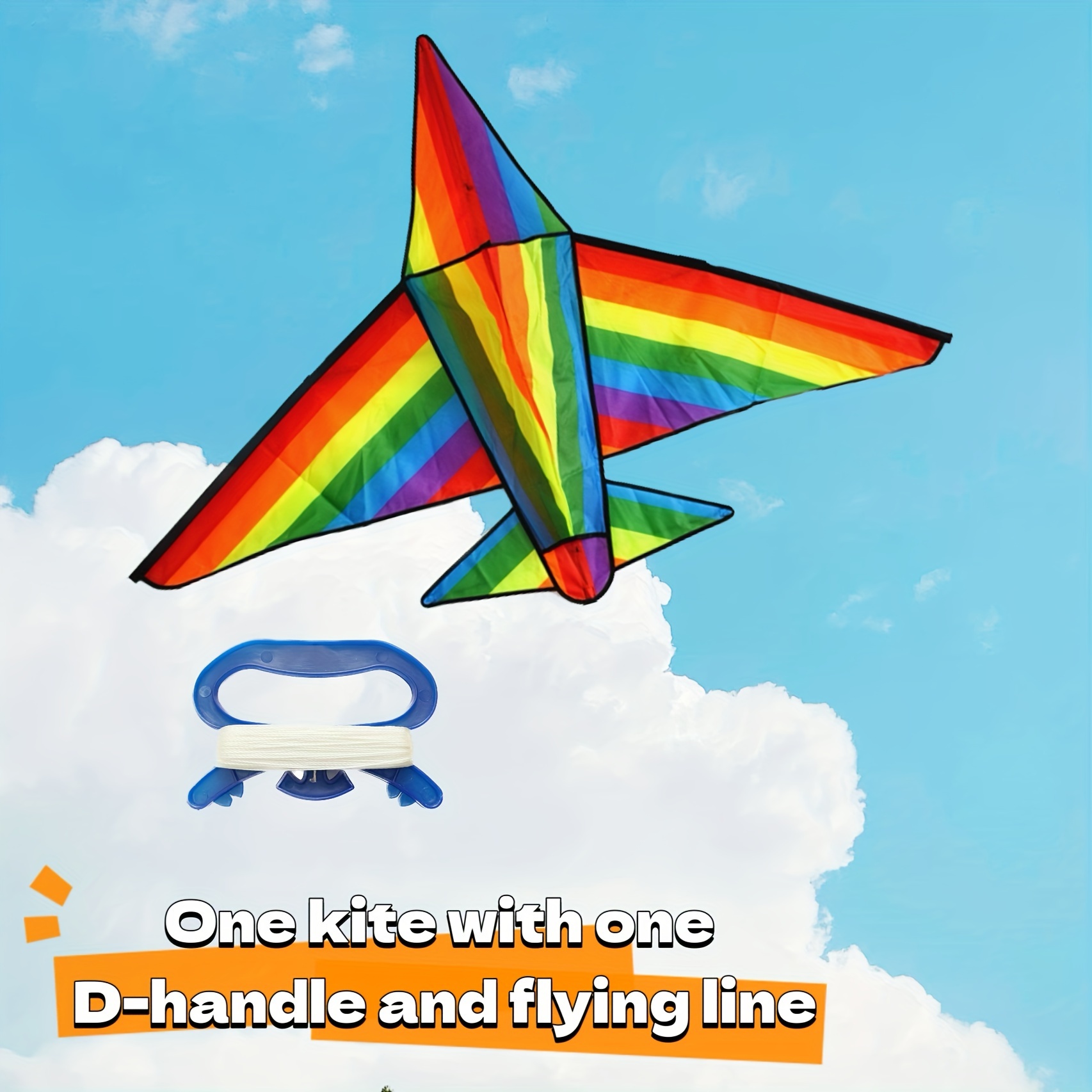 Cerf-volant arc-en-ciel à longue queue pour enfants, jouets d'extérieur,  C5AF, nouveauté