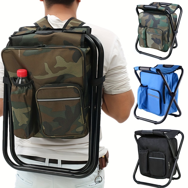 Fishing Tackles Storage Backpack With Cooler, Large Fishing Bag With Rod  Holders, Outdoor Camping Hiking Portable Tactical Sports Bag