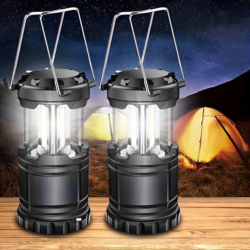 Linterna LED para campamento, linterna recargable vintage regulable de 2500  lúmenes, resistente al agua, luces de emergencia portátiles para