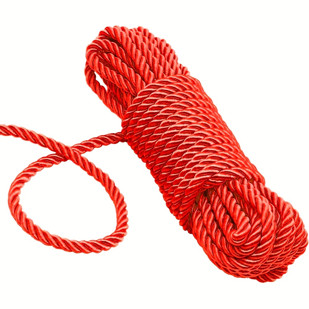 1 Roll, Universal Nylon Rope, 8mm10M/32ft Long Strong Multifunctional Soft  100% Nylon Rope, Natural Winding Durable Long Rope
