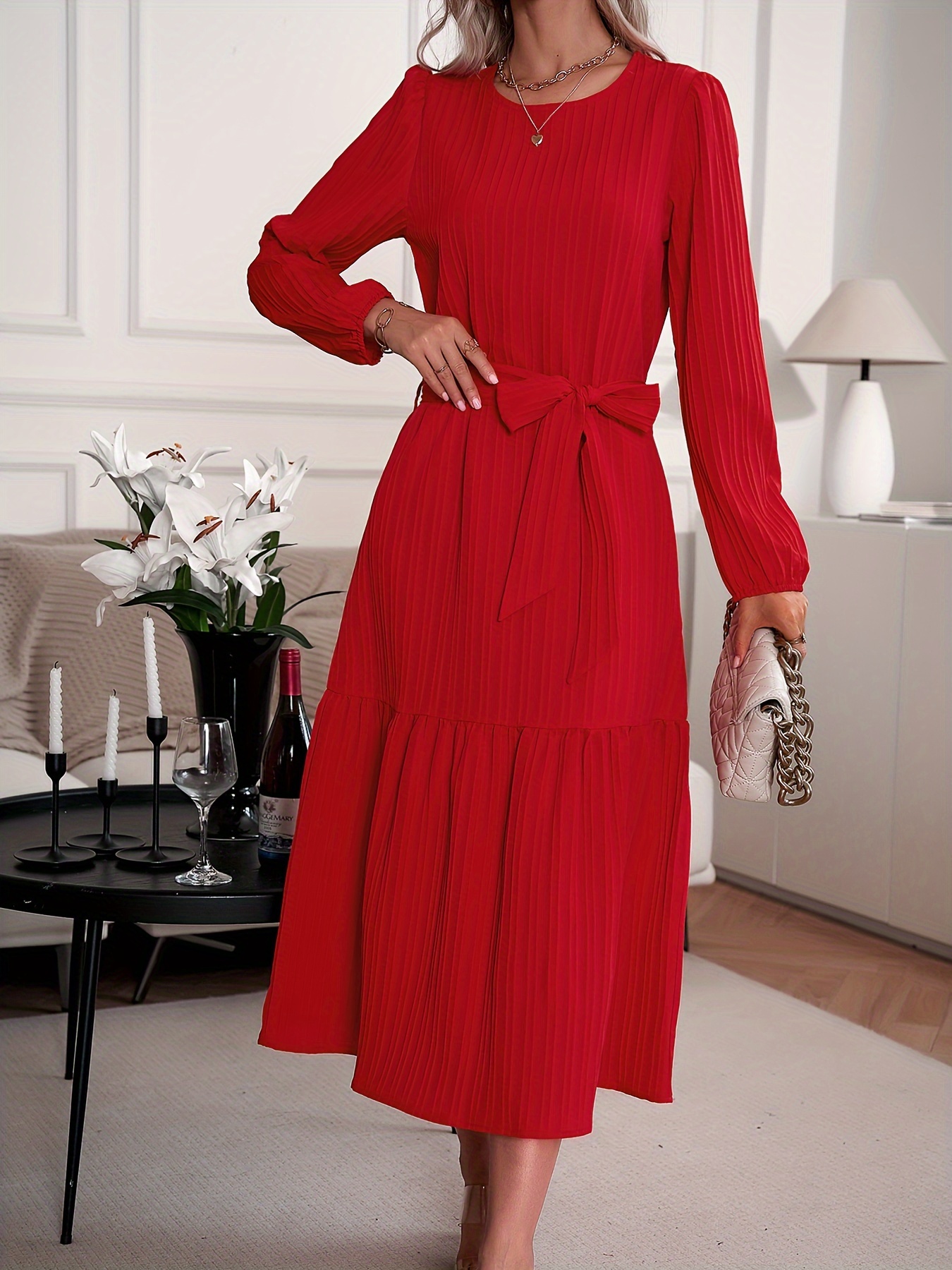 Red Dresses For Women - Temu