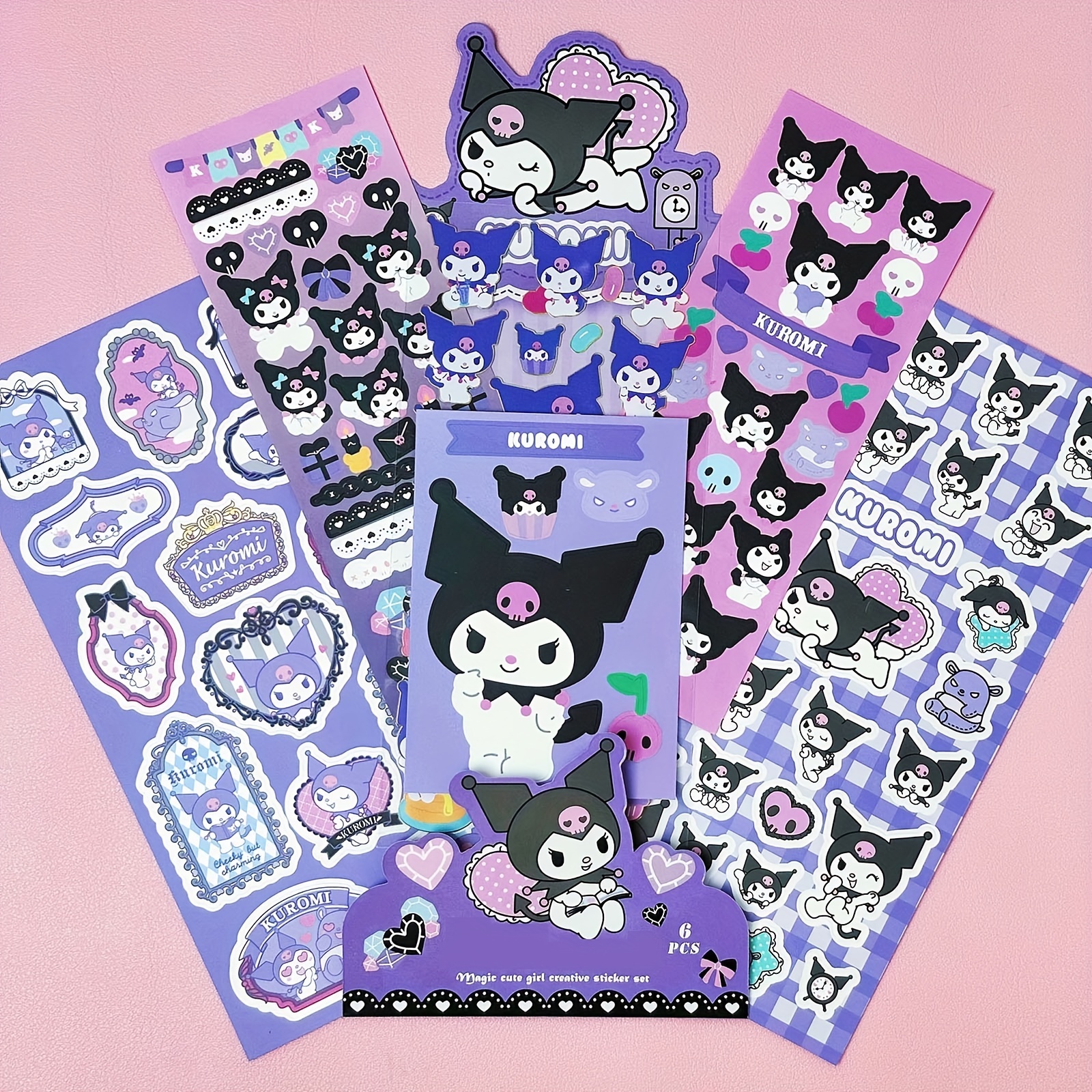 Adorable Japanese Kuromi Kawaii Character Decorative Scrapbooking Stickers