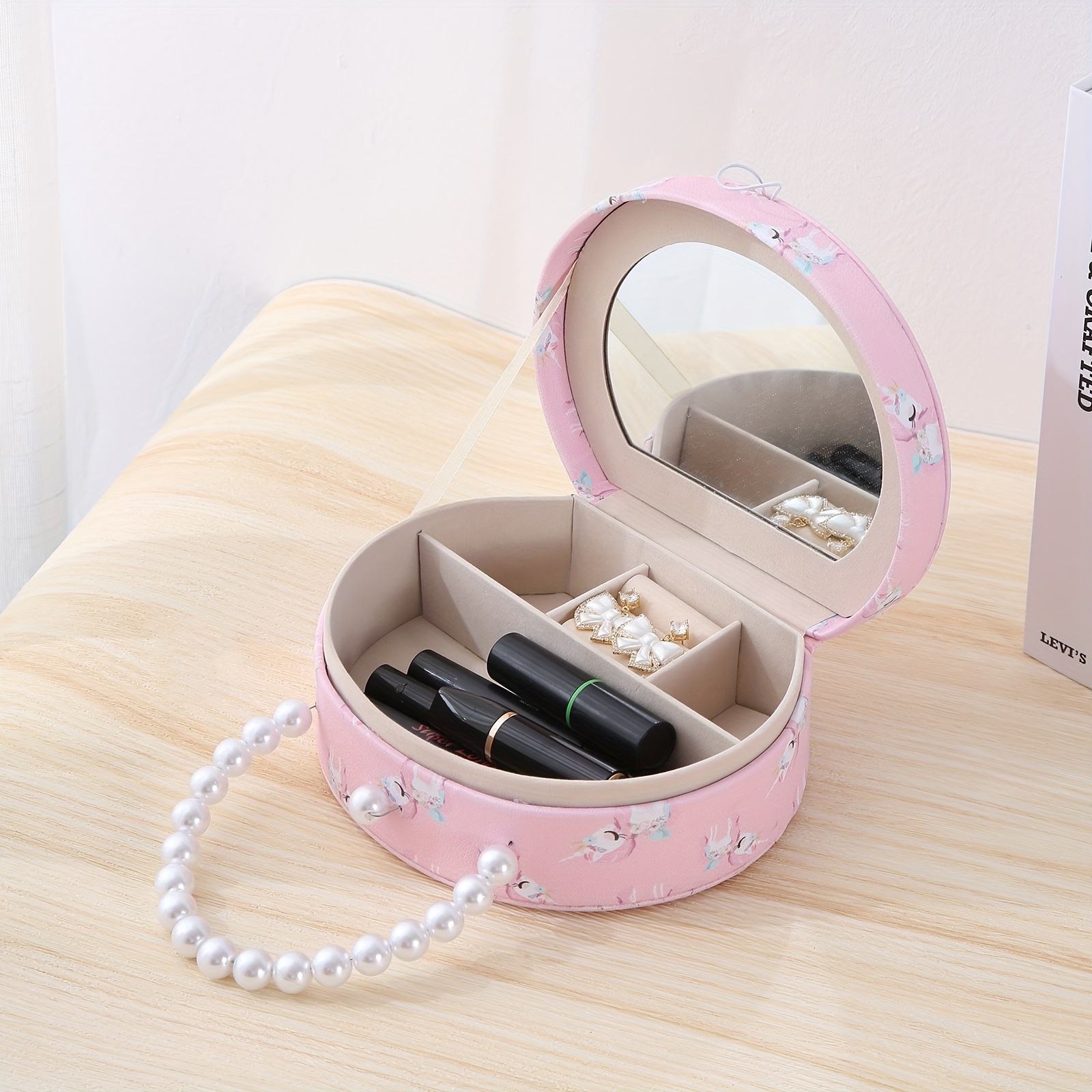 Plastic Cute Bowknot Jewelry Storage Box Jewelry Hair - Temu