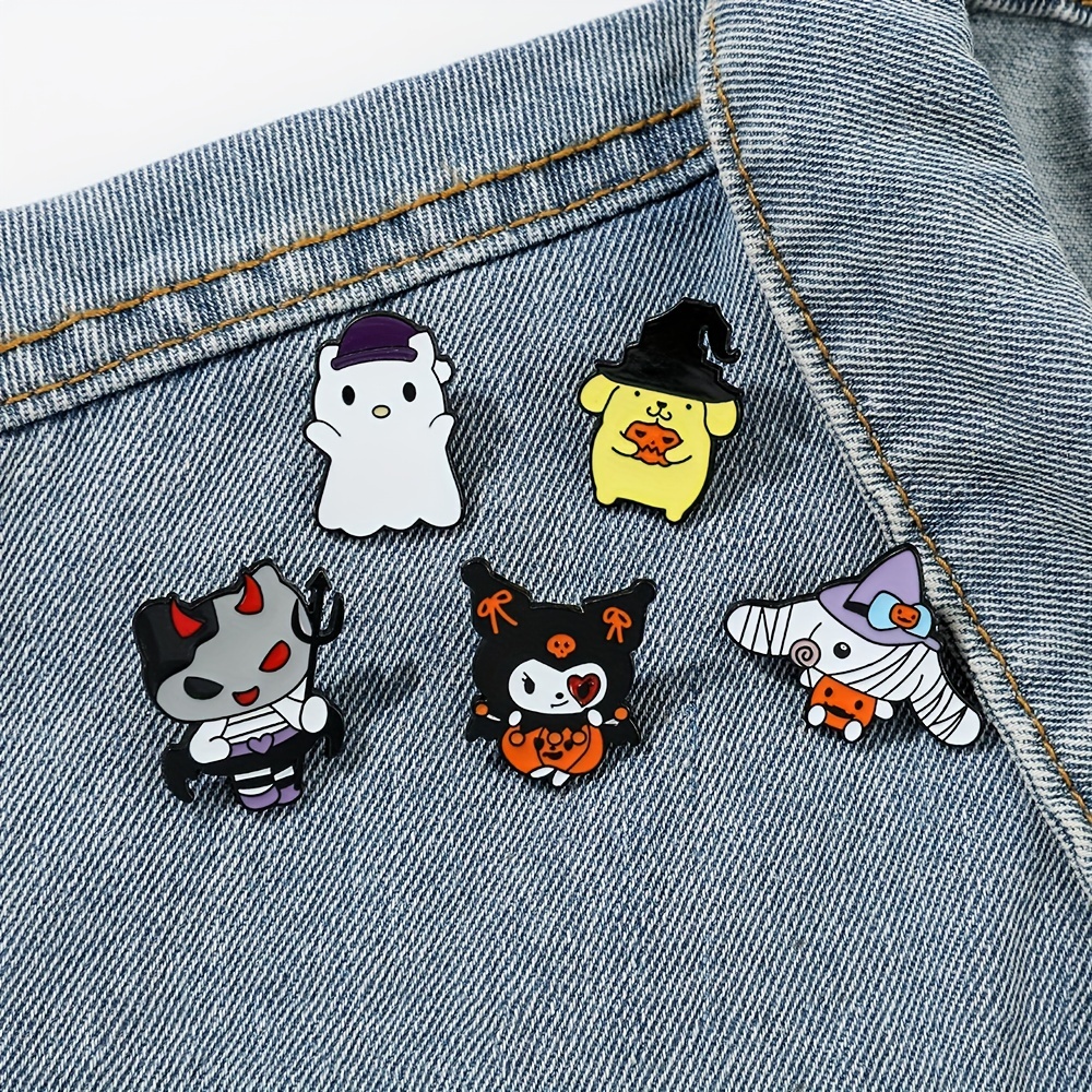 Dark Style Brooches Enamel Pins Hello Kitty - Temu