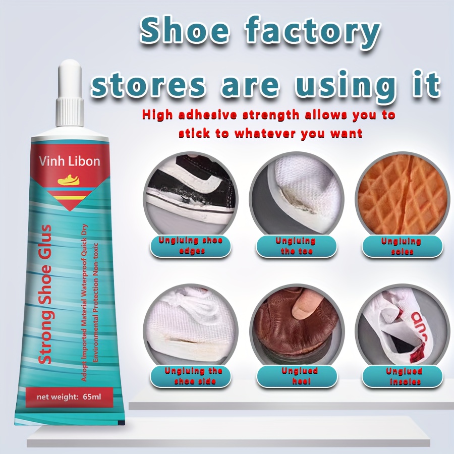 Pegamento Especial Para Zapatos De 65 Ml, Pegamento Reparador Para Zapatos,  Calzado Deportivo, Resistente Al Agua, Pegamento Fuerte Para Reparación De
