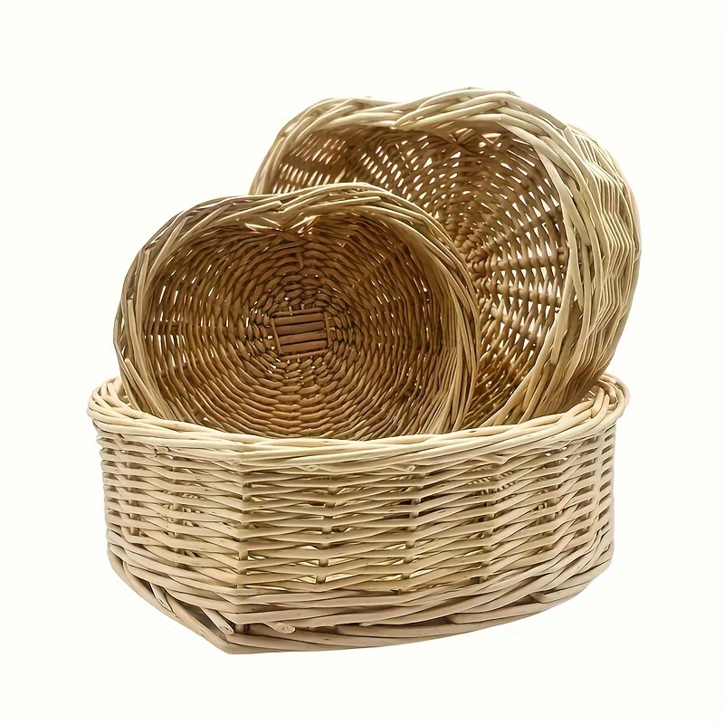 Willow Craft Kit Bread Basket Fruit Bowl Make at Home Kit Willow Weaving Kit  Display Basket Willow Weaving Garlic Bread Basket 