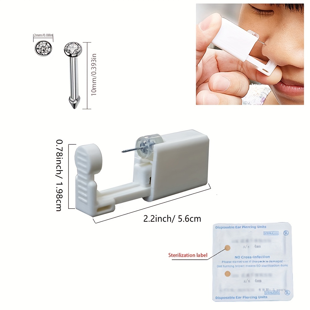 Disposable Sterile Ear/nose Piercing Kit Self Ear/nose - Temu