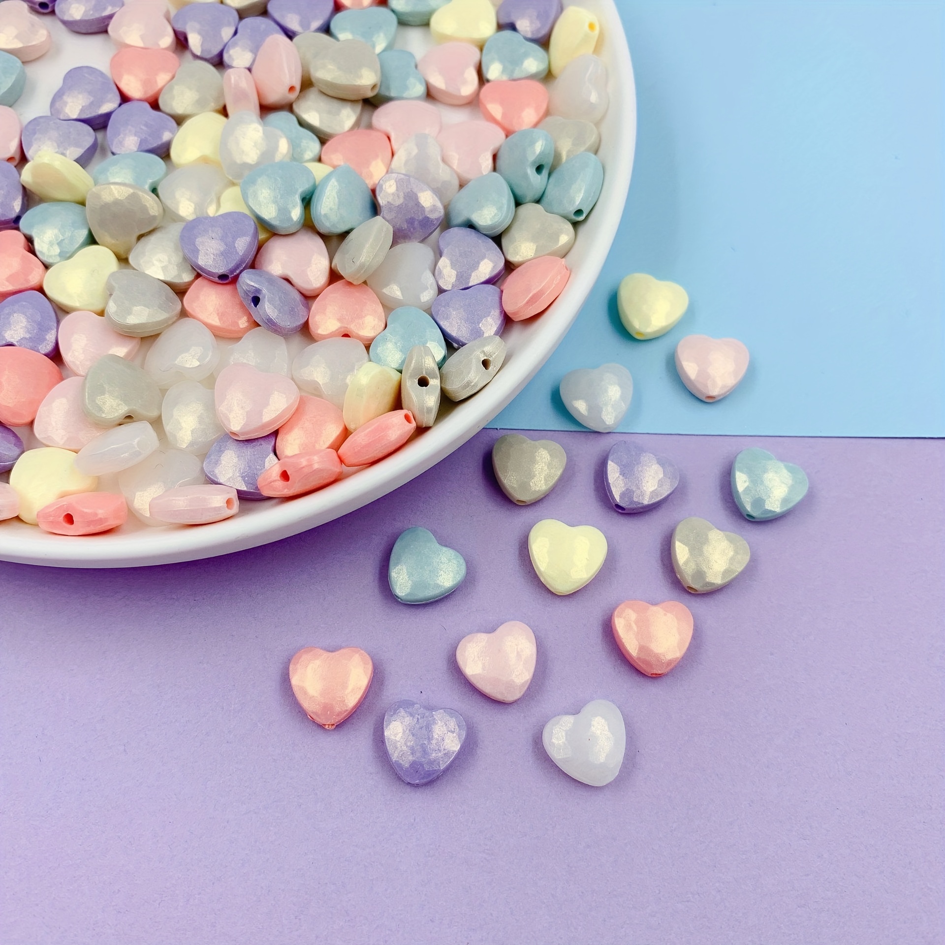 Cheap Acrylic Beads Heart Shape Spacer Beads For Jewelry Making DIY  Earrings Necklace Bracelet Jewelry Accessories 20pcs/bag 11mm