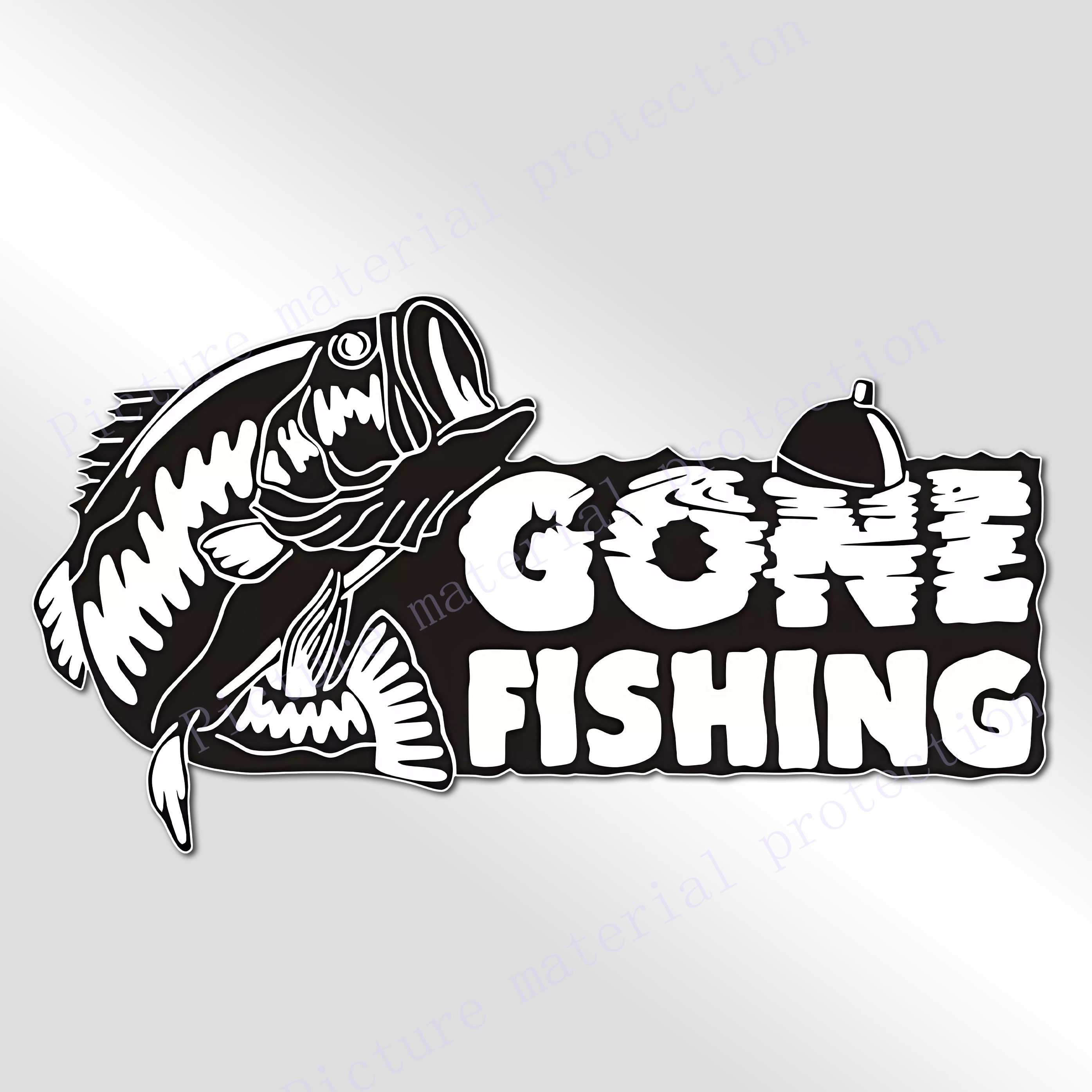 This Funny Fishing Lovers Go Fishing Decorative Stickers - Temu Italy