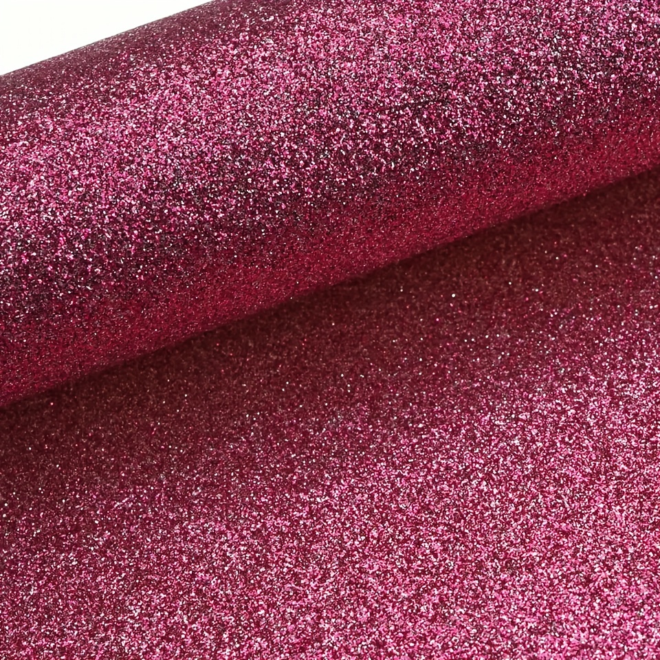 Fine Glitter Fabric Sheet Red