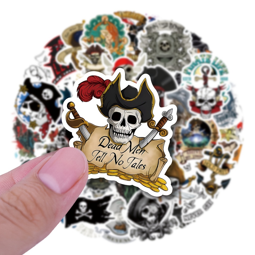 Pirate Skull Phone Case Stickers Diy Laptop Suitcase Helmet - Temu