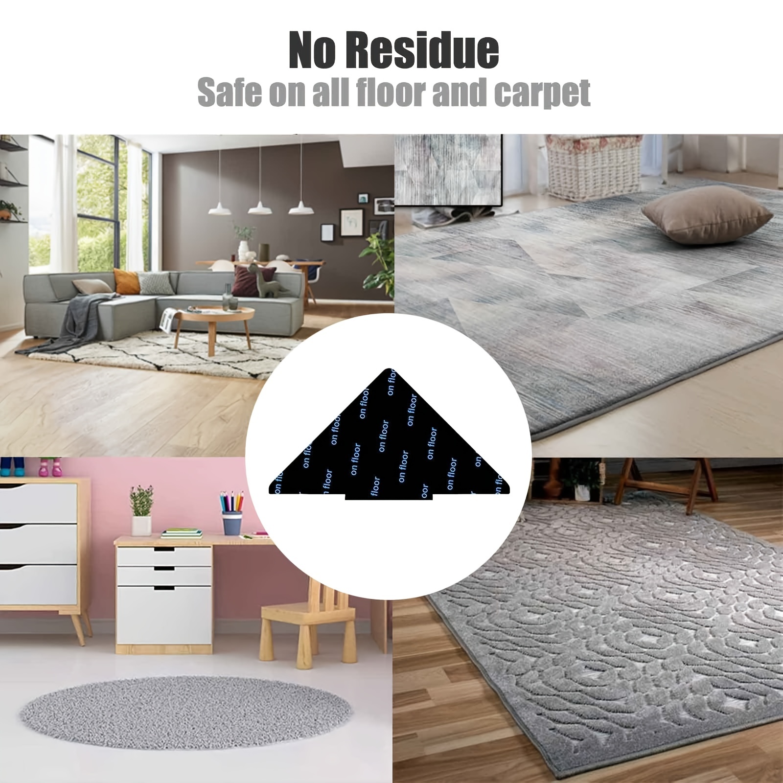 4/8pcs Rug Gripper Double Sided Non-Slip Rug Pads Rug Tape
