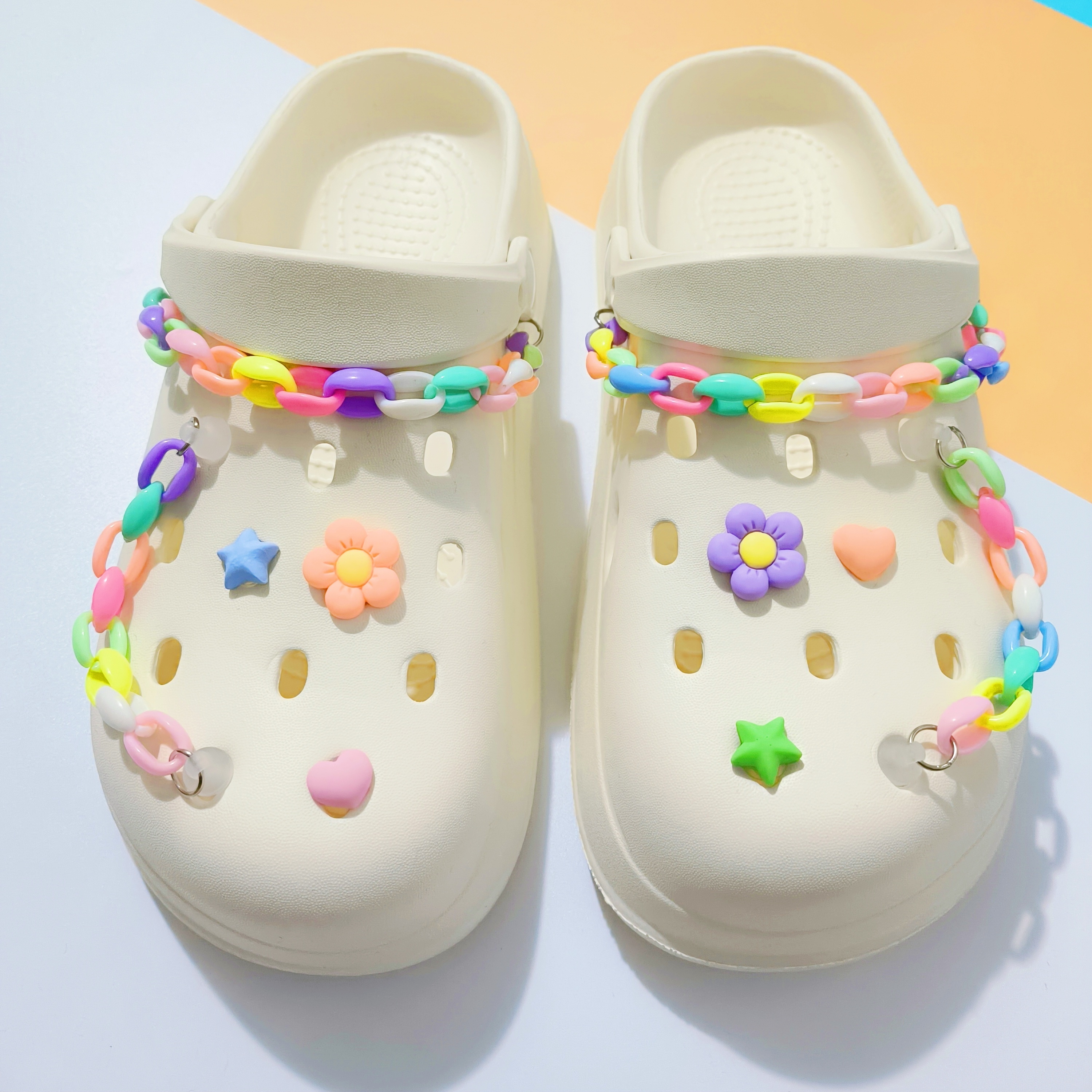 Super Cute Campus Garden Shoes DIY Macaroon De Color - Temu