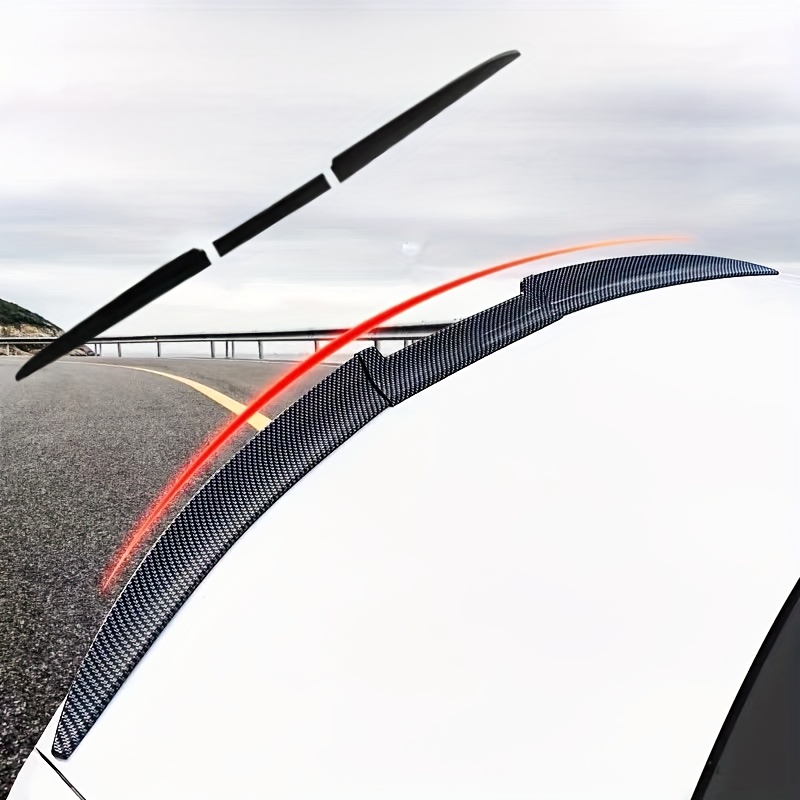 Xinhuadsh Car Tiny Tail Wing Carbon Fiber Texture Punch-free