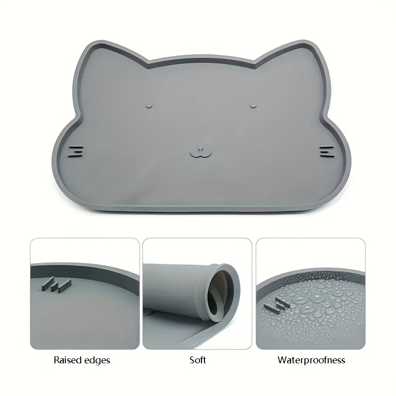 Pet Food Mat For Dog & Cat, Waterproof Pet Feeding Mat, Non Slip Cat Food  Mat, Dog Water Bowl Pad - Temu