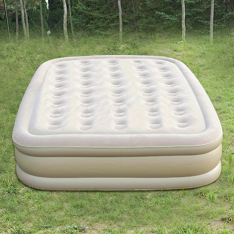 

1pc Automatic Inflatable Bed, Double Heightened Air Cushion Bed, Portable Inflatable Mattress, For Outdoor Camping Travel