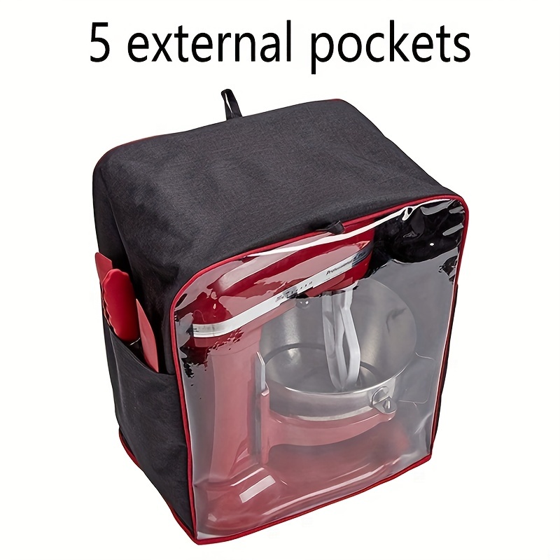 Stand Mixer Cover with Pocket,Kitchen Aid Mixer Covers Compatible with 6-8  Quarts Kitchenaid/Hamilton Stand Mixer/Tilt Head & Bowl Lift Models
