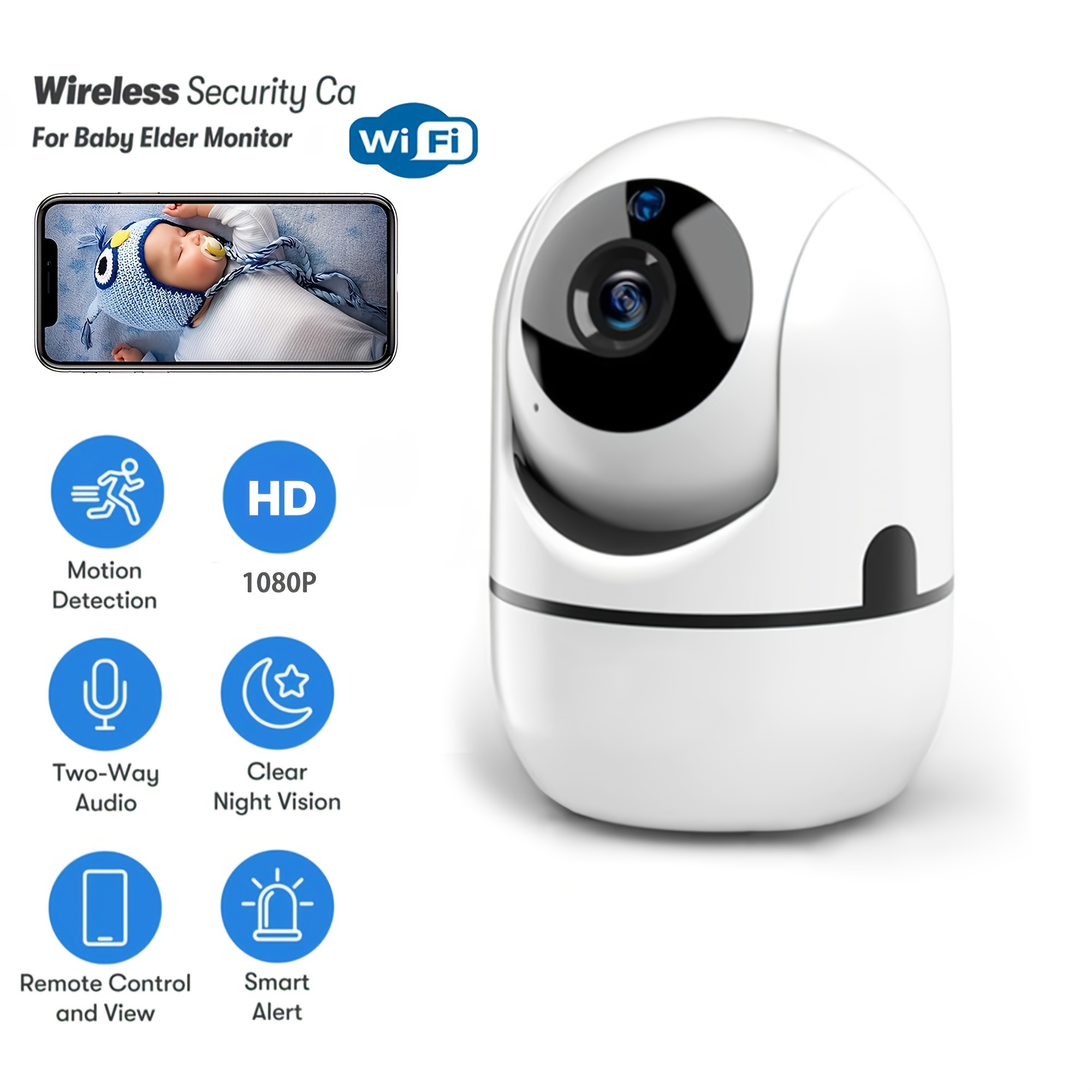 Hd 1080p Wireless Security Wifi Camera Ip Camera Ai Smart - Temu