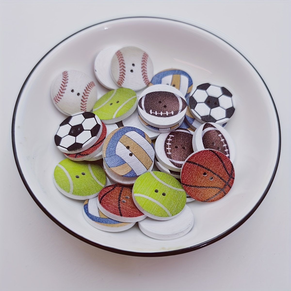 Sports buttons deals crafts