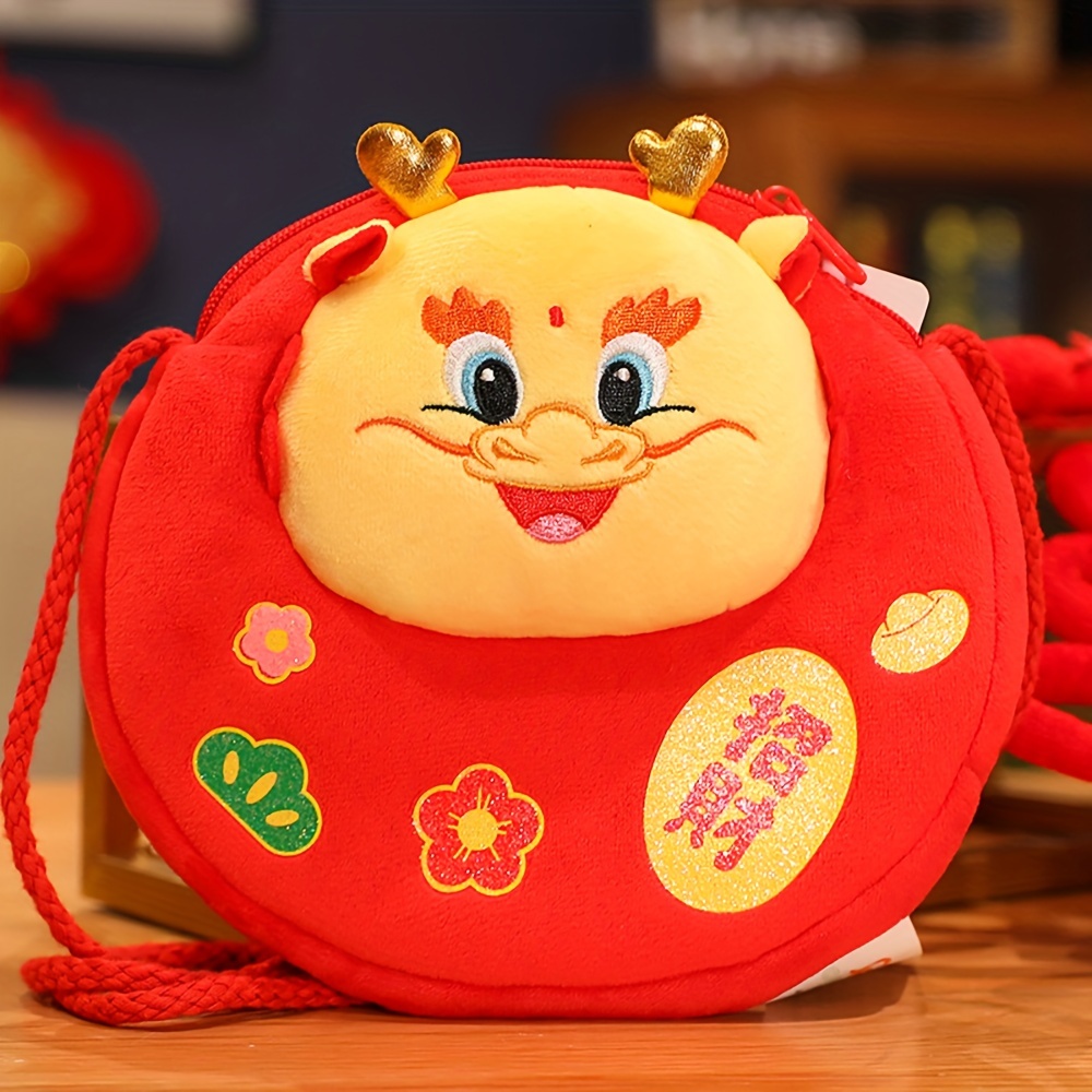 Chinese New Year Crossbody Bag 2024 Year Dragon Auspicious - Temu