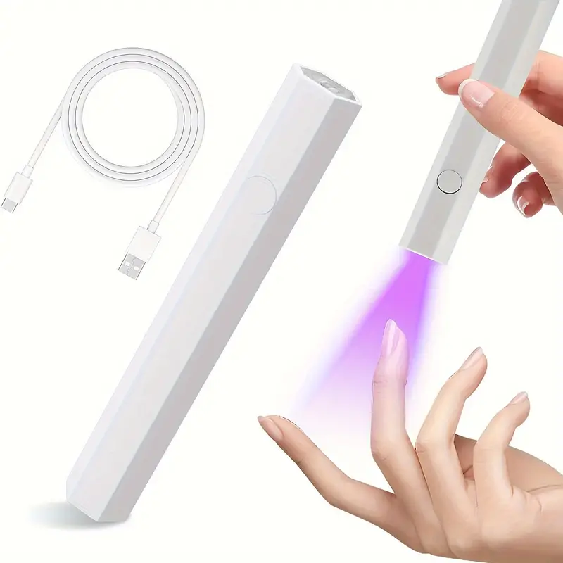 1pc Handheld UV Light For Gel Nails, Mini Nail Light, Portable LED Nail Lamp, USB Nail Dryer For Fast Curing