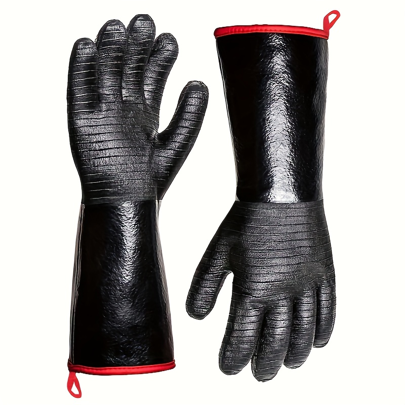 Bbq Grill Gloves Extra Thick Neoprene Gloves Barbecue Oven - Temu