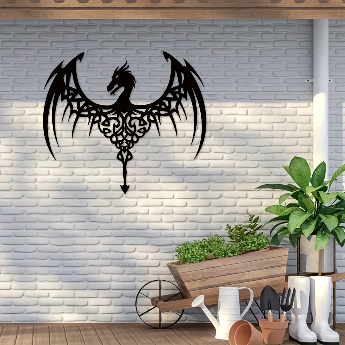 

1pc Dragon Wings Metal Wall Art, Mystical Dragon Theme, Dragon Lovers, Home Decor, Wall Decor, Wall Hanger, Dragon Lover's, Home Decor, Scene Decor, Theme Party Decor, Wall Decor