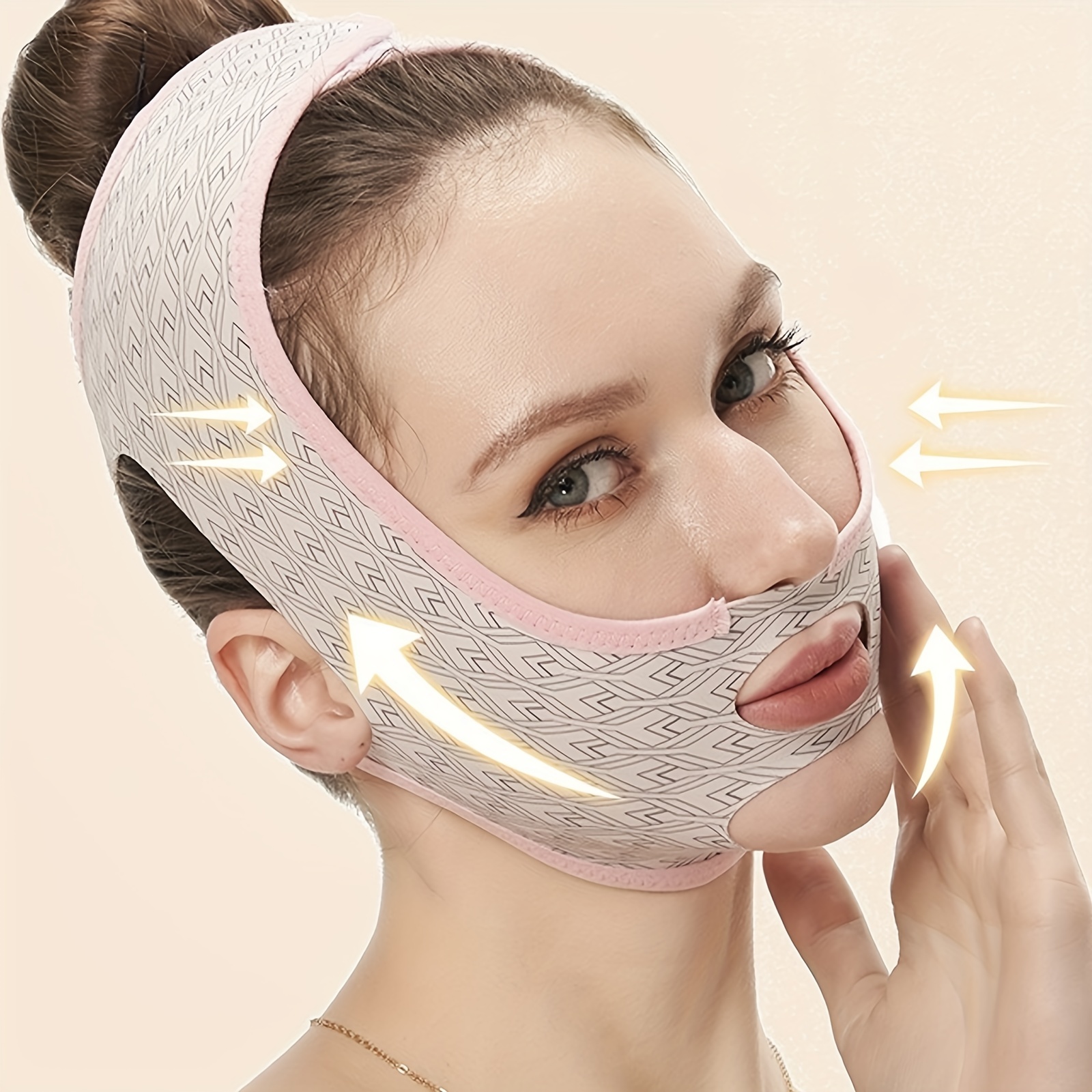 V-line Face Lifting Bandage For Anti-aging, Double Chin Reducing, Sleep  Mask, Breathable & Lightweight Facial Strap