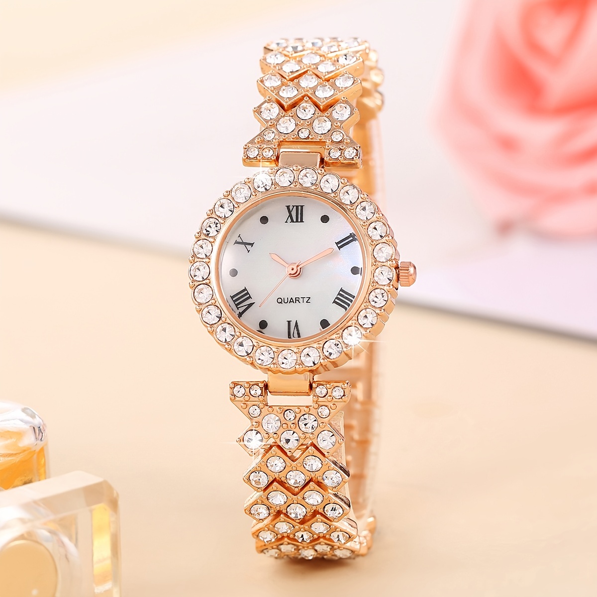 Luxury Ladies Rhinestone Boho Alloy Bracelet Watch Bracelet Fancy Women Watches  Jewelry Sophisticated And Stylish Women Watch - Temu