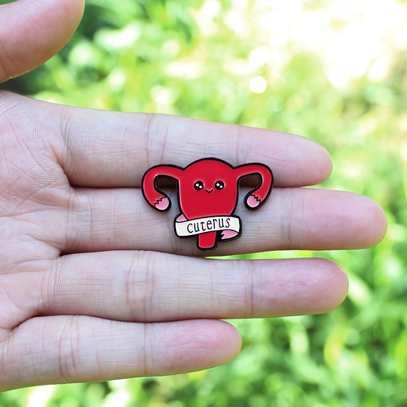 Cuterus Enamel Pin // Cuterus Pin, Lapel Pin, Uterus Feminist