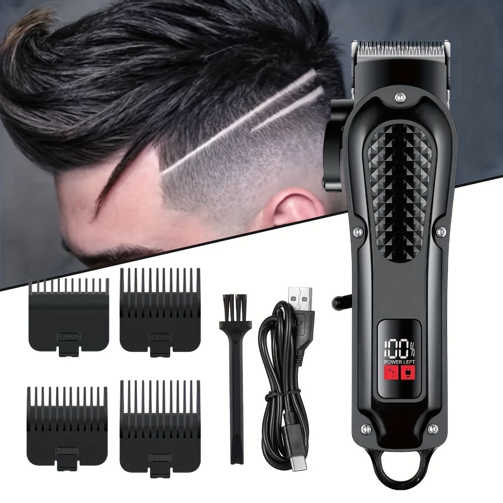 Men's Hair Clipper, Electric Hair Clipper Trimmer With LED Display, Hair  Cutting Machine, Professional Cordless Hair Trimmer For Men, Father's Day  Gift