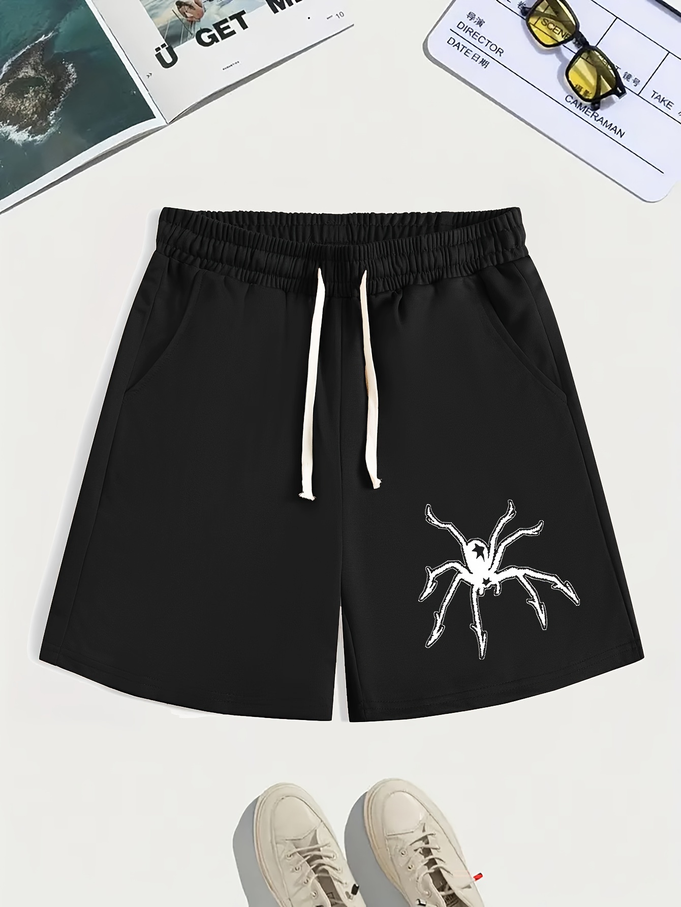 Skeleton Hand Spider Web Print Briefs Comfy Breathable - Temu