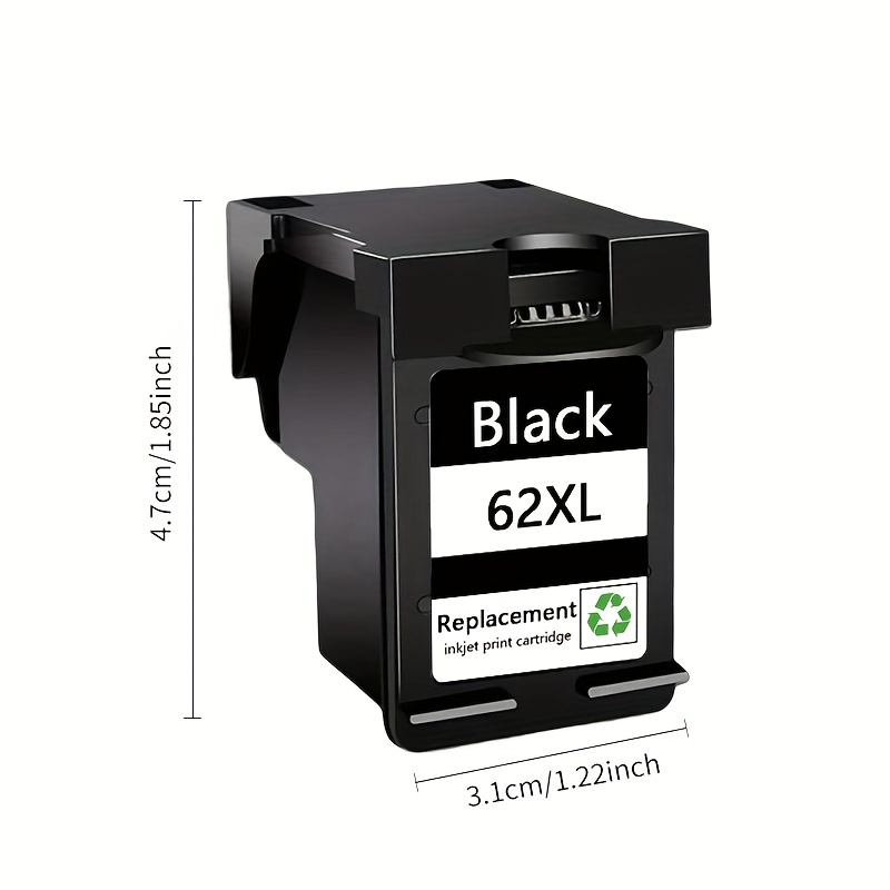 HP 62XL/62 Ink Cartridge Black High Yield & Tri-Color Standard