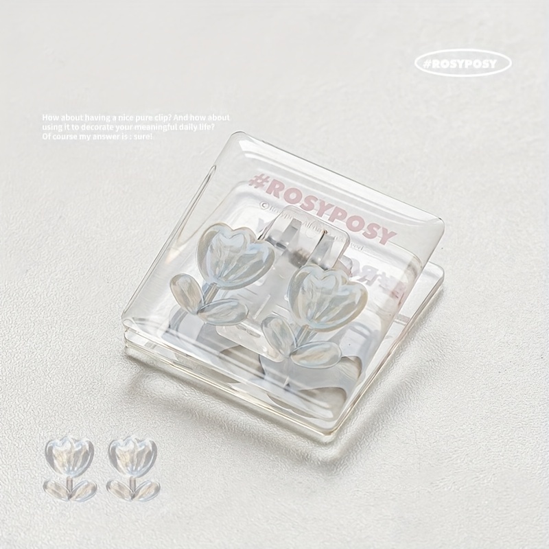 Transparent Airy Acrylic Journal Clip Good looking And Clear - Temu