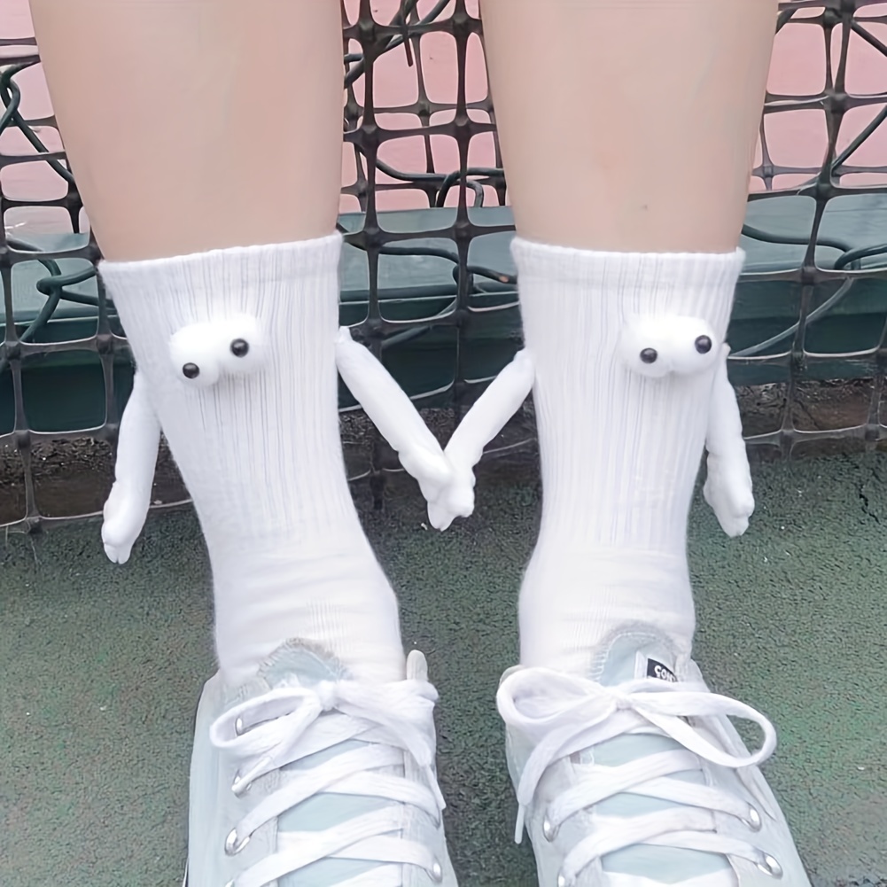Calcetines blancos calcetines divertidos calcetines de mujer