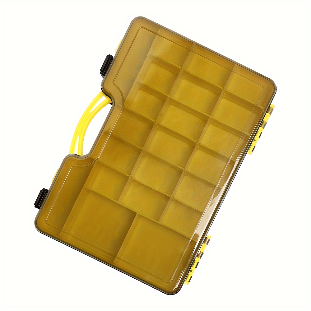 Double sided Tool Storage Box Grids Handles Plastic Small - Temu
