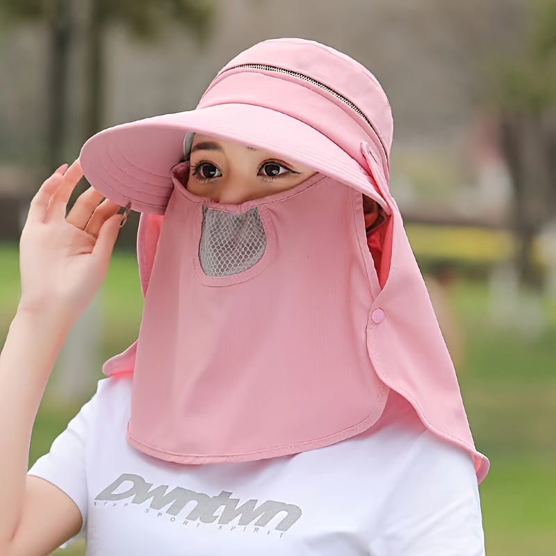 Hat Veil Shawl 3in1 Detachable Sun Hat Sun Protection Mask - Temu Canada