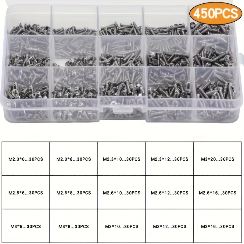 M3.5 Screws Nickel Plated Countersunk Head Tapping Screws - Temu