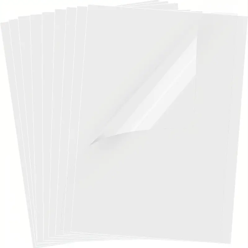 20 feuilles) Papier autocollant 100% transparent pour - Temu Canada
