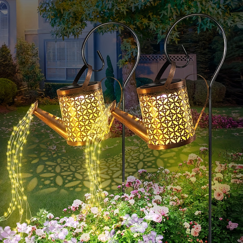 Solar Watering Can String Light, Hanging Solar Waterfall Lights, Waterproof  Vintage Metal Watering Can Lights, Outdoor Garden Decorative Lights For  Trail Lawn Outdoor Patio Deck Walkway Porch Temu Bahrain