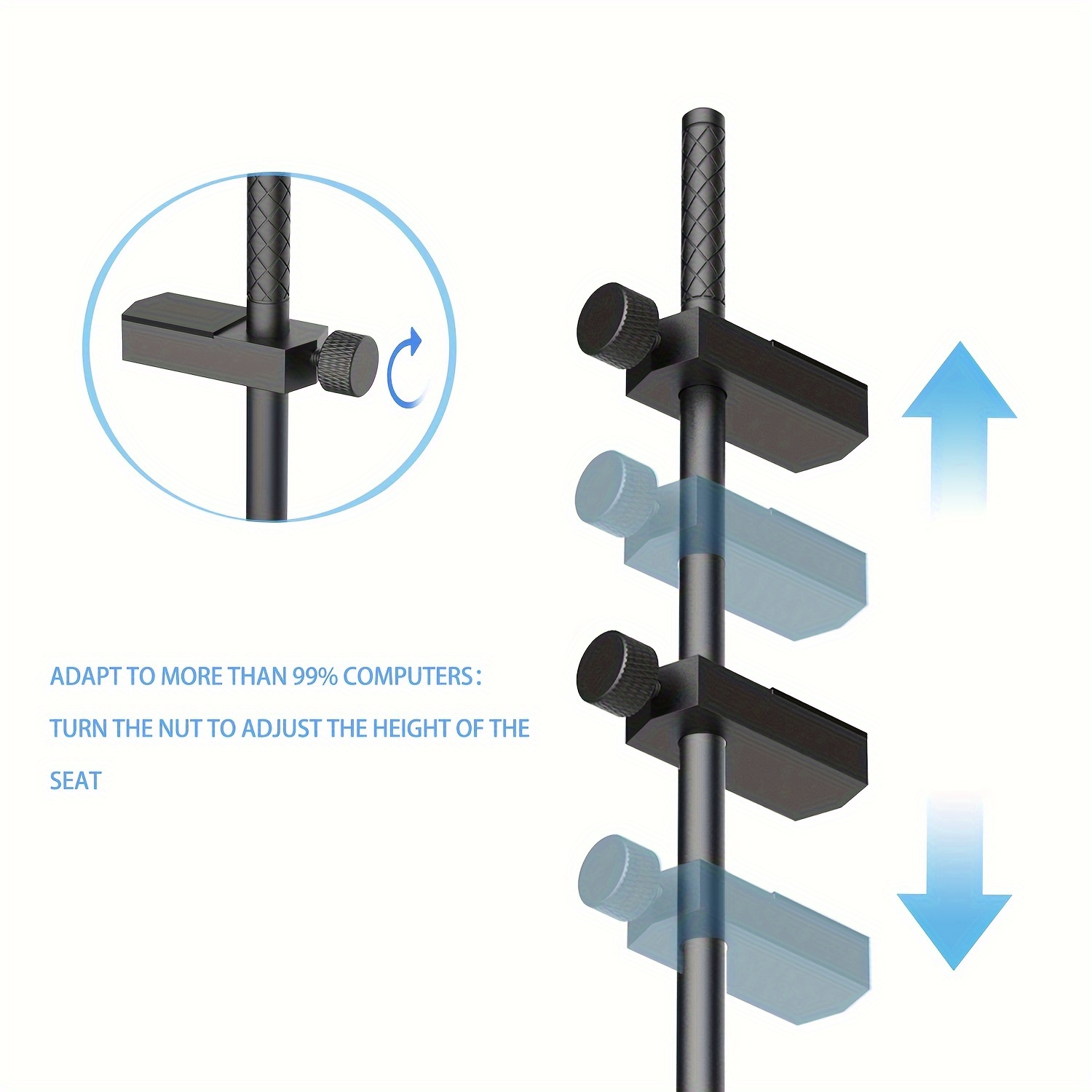 Graphics Card GPU Support Bracket - Universal Adjustable Height Video Card  Anti Sag Brace Holder with Magnets and Non-Slip Rubber, Computer Vertical