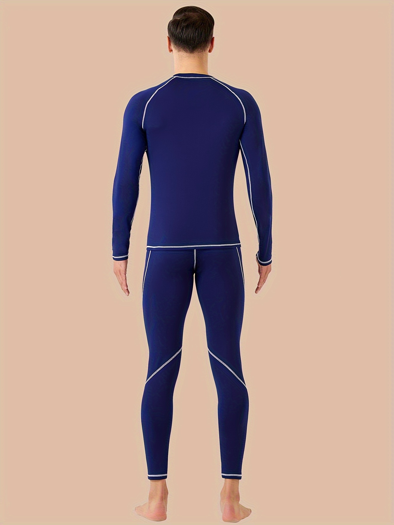 Men's Thermal Underwear Set Winter Base Layer Sport Long Johns Suit for  Skiing