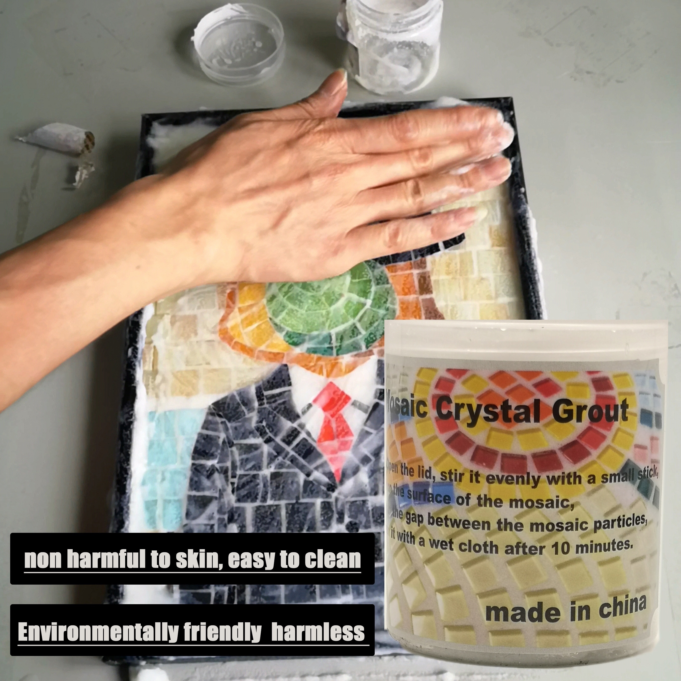 Crystal Translucent White Grout Glue Nano Glass Tiny Beads - Temu