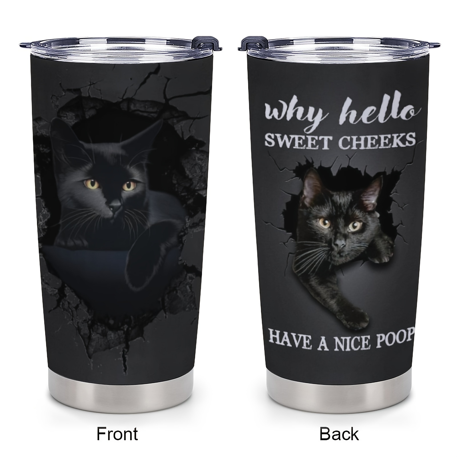 Mini Cat Tumbler - Cute Cat Travel Coffee Tumbler Stainless Steel Vacuum  Insulated Tumbler Cup, Travel Mug Cup for Friend, Women, Coworker, Party